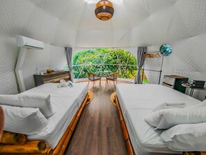 Glamping Family Suite | 1 chambre, literie de qualité, lit avec matelas en mousse à mémoire