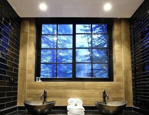 Habitación doble panorámica | Baño | Pantuflas 