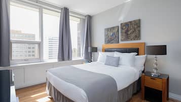 Apartament Comfort, 1 llit de matrimoni | 2 dormitoris, roba de llit d'alta qualitat i planxa i posts de planxar