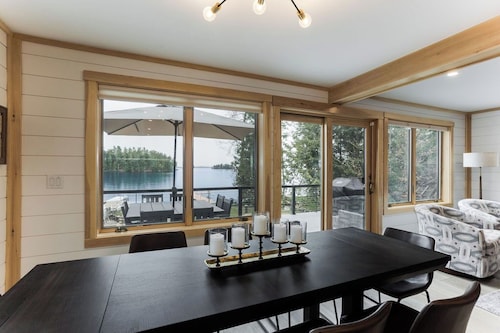 New House on Big Sebago w/ Private beach & dock!