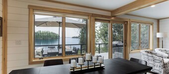 New House on Big Sebago w/ Private beach & dock!