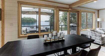 New House on Big Sebago w/ Private beach & dock!