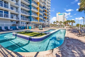 Indoor pool, outdoor pool - Oceanfront 2BR Near Boardwalk • Pools • Great View (Myrtle Beach)