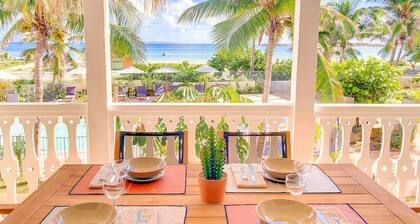 La Belle Bleue, direct plage Orient Bay, piscine, 2 chambres