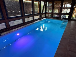 Indoor pool, a heated pool