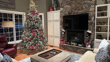 智能電視、壁爐、DVD 播放機、乒乓球設施