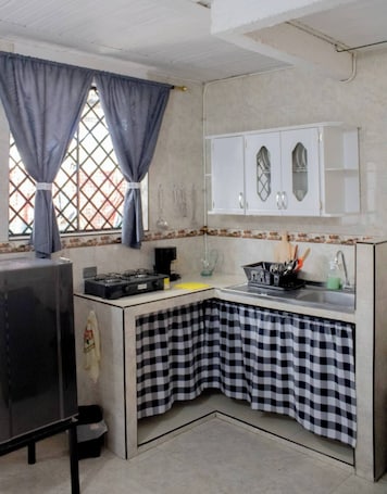 Apartamento familiar, varias camas, cocina | Cocina privada | Frigorífico, lavavajillas, arrocera y licuadora