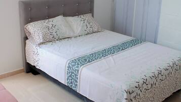 Memory foam beds, laptop workspace, free WiFi, bed sheets