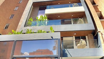 Façana frontal de l'allotjament