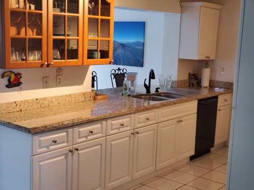 Cozy family home in quiet area, nice garden views.