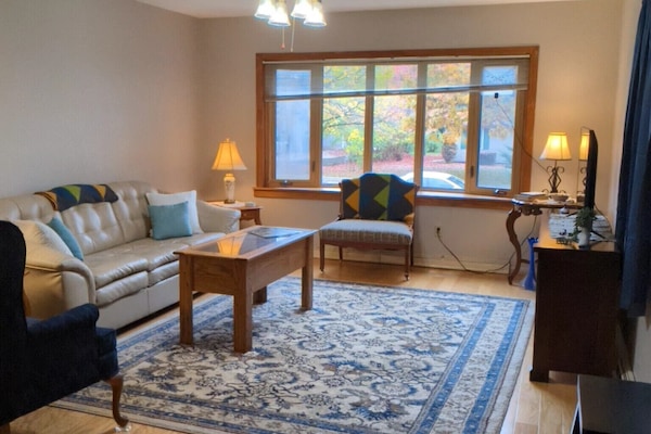 Smart-TV, DVD-spiller og bøker