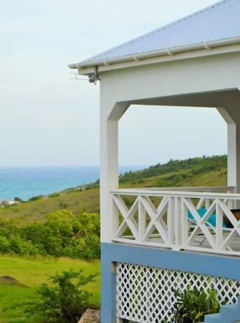 Property grounds. Hilltop Cottage w/ breathtaking view of Atlantic Ocean.