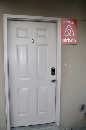 Exterior detail - The Transient Stay (Eagle Pass)