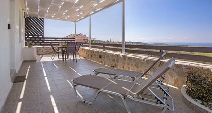 Ferienhaus 'Iliovasilema' mit Meerblick, WLAN und Klimaanlage