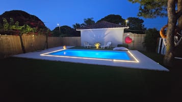A heated pool