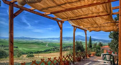 Apartment "Agriturismo Il Casato Mag-il Vaglio" mit Bergblick, Terrasse und WLAN