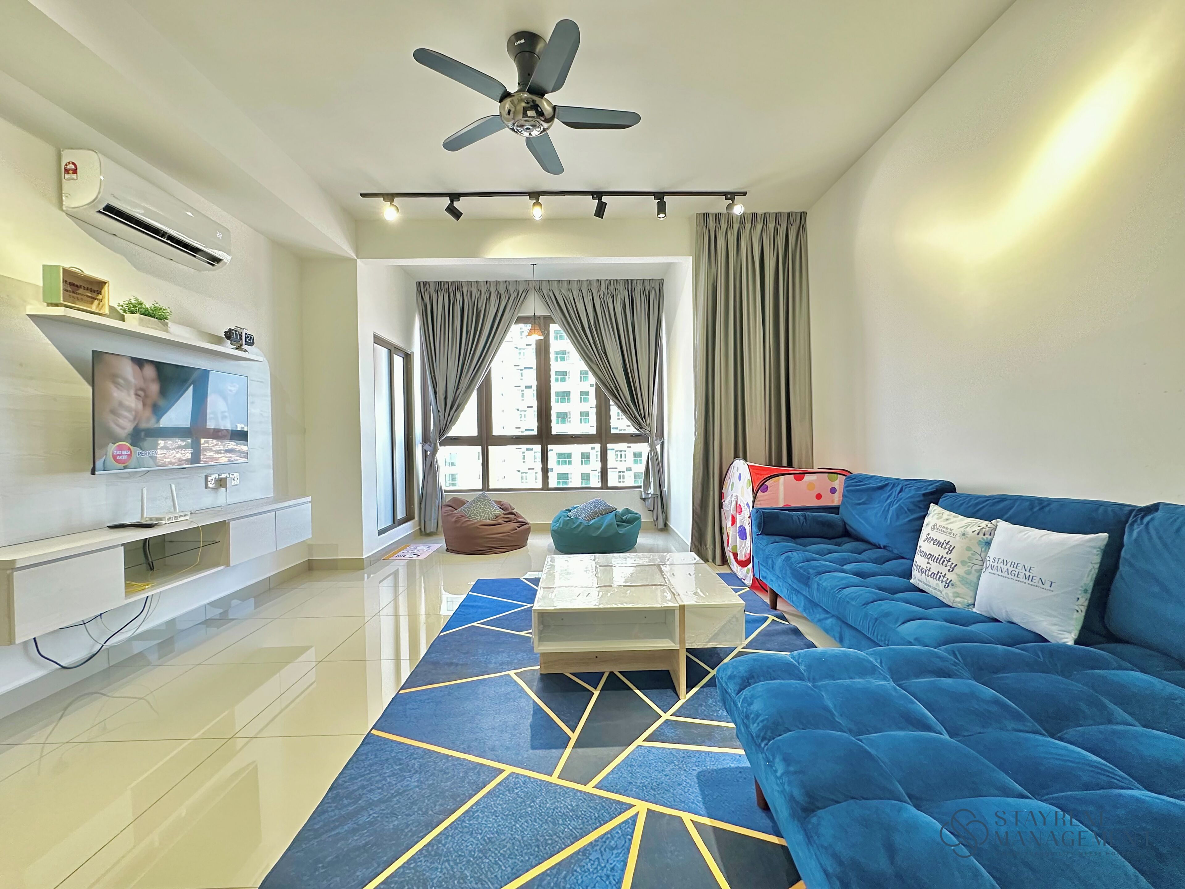 Appartamento Comfort, 1 camera da letto, non fumatori | Area soggiorno | Smart TV 44 pollici con canali digitali, Netflix, servizi in streaming