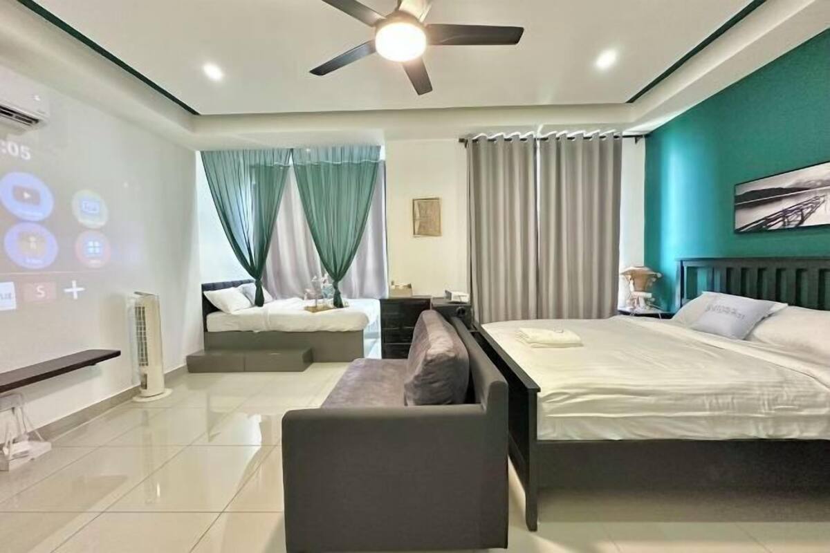 2 chambres, fer et planche Ă repasser, accĂšs au Wi-Fi (inclus)