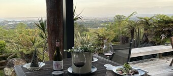 Beautiful Ocean View from Waihi Beach - Mt Maunganui Private Rustic country home