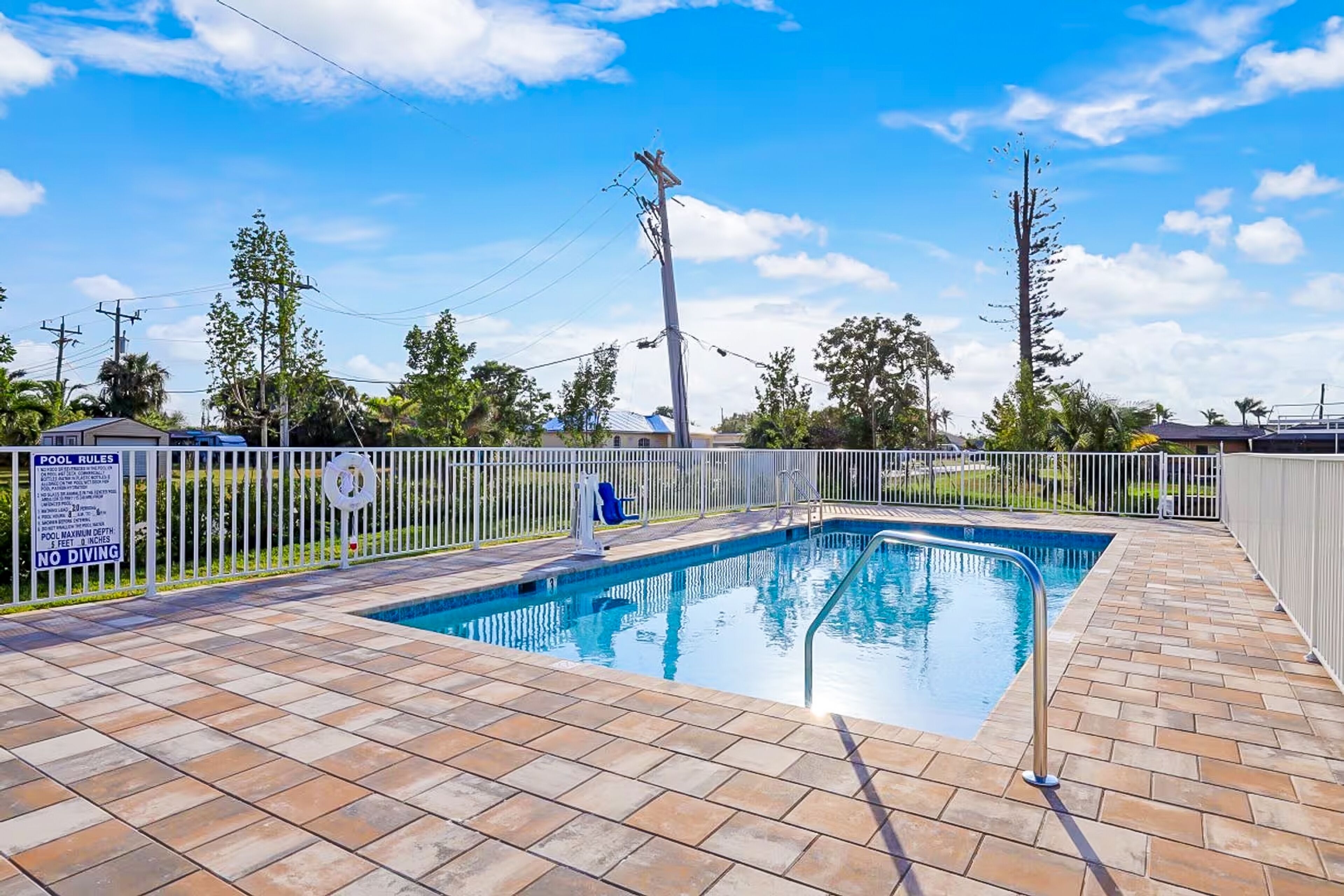 Waterfront, dog-friendly retreat with an outdoor pool, boat slip, & washer/dryer