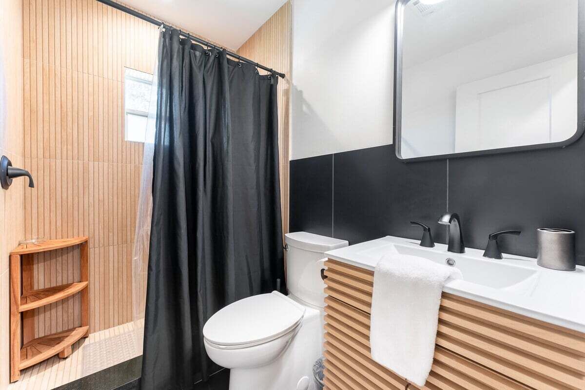 Een douche, een haardroger