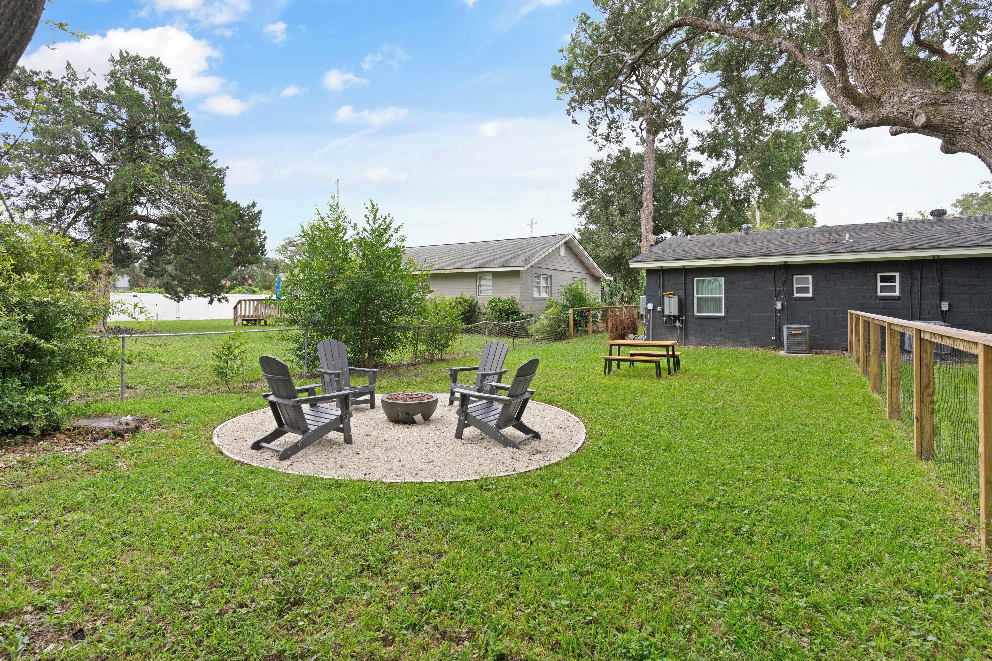 屋外ダイニングエリア