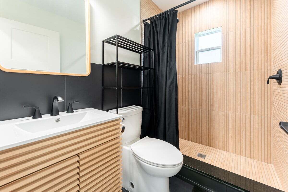 Shower, hair dryer