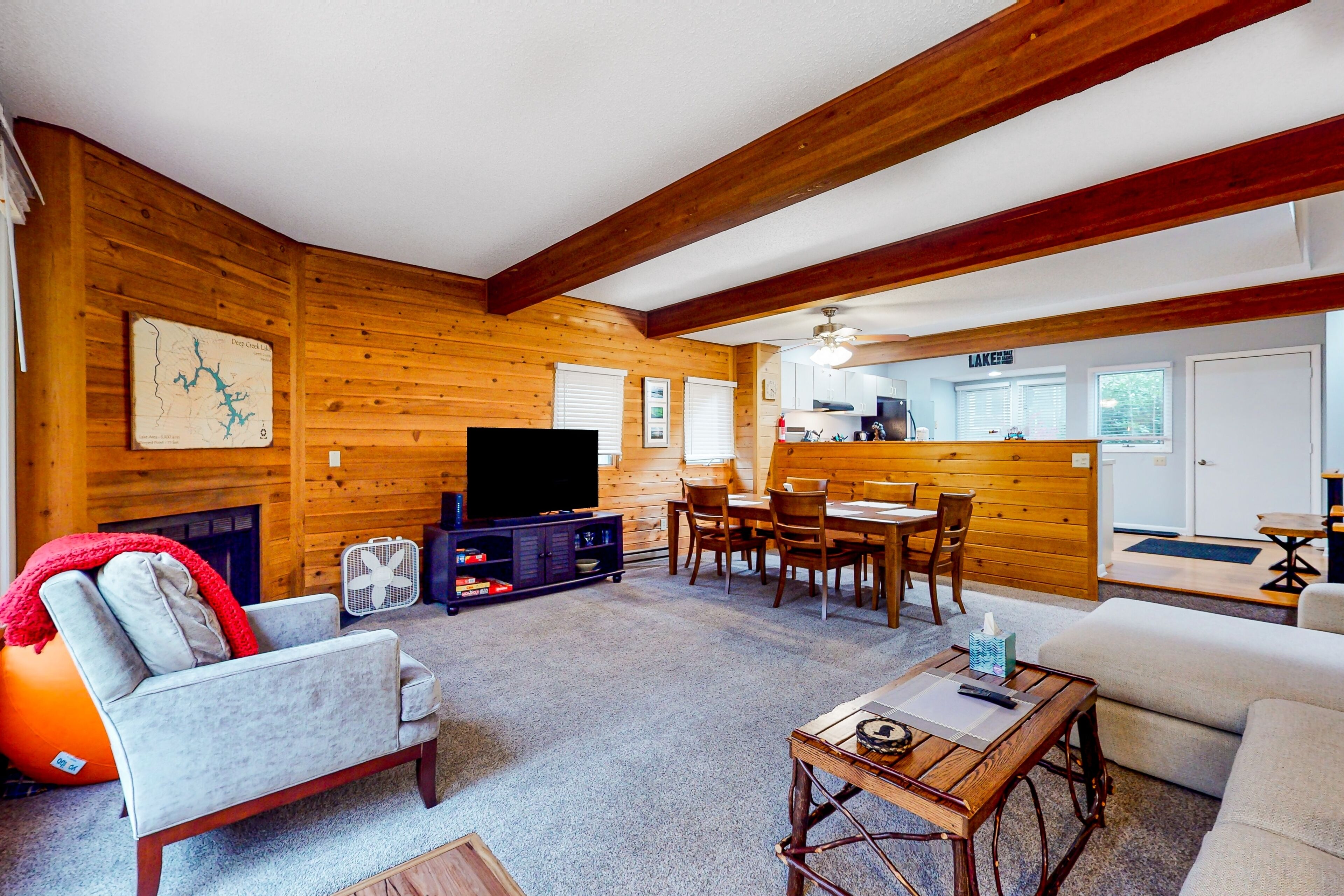Wonderful dog-friendly ski-in/out retreat with balcony, spacious deck, & W/D