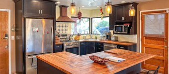 Sun-soaked & charming dog-friendly retreat with private pool, large patio, & W/D