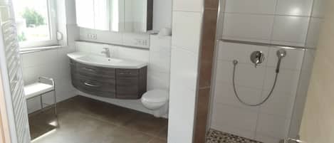 Regadera y secadora de cabello