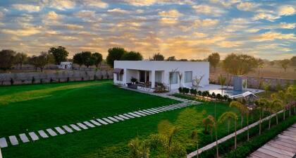 Serene environment with lush green garden.
Pollution free environment