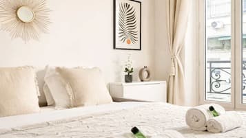 1 bedroom, iron/ironing board, travel crib, WiFi