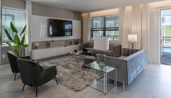 獨棟房屋, 多張床 (9234SH-The Retreat at ChampionsGate) | 起居區