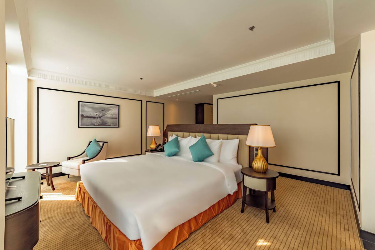 ห้องพาโนรามิกดับเบิล, ปลอดบุหรี่ (Premier Deluxe Double Panoramic View) | ตู้นิรภัยในห้องพัก, โต๊ะทำงาน, ผ้าม่านกันแสง, เปล/เตียงเด็กอ่อน (ฟรี)