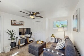 Televisión, chimenea