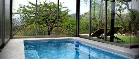 A heated pool