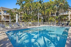A heated pool