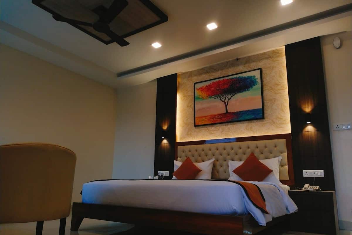 Deluxe kamer | 1 slaapkamer, luxe beddengoed, een kluis op de kamer