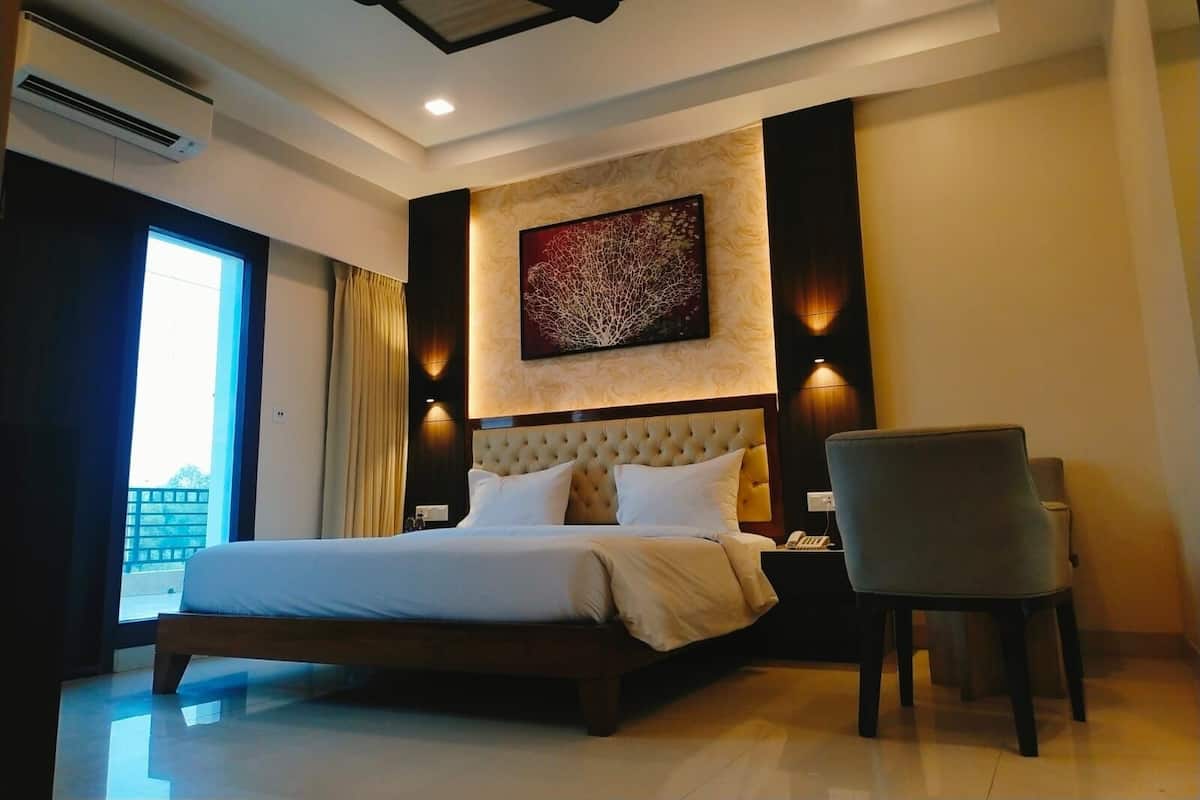 Luxe kamer | 1 slaapkamer, luxe beddengoed, een kluis op de kamer