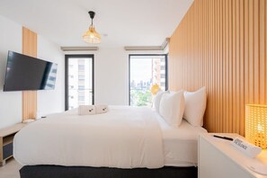 1 Schlafzimmer, Schreibtisch, WLAN, Bettwäsche