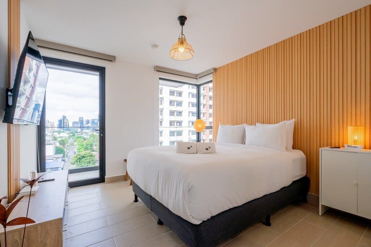 1 室のベッドルーム、デスク、WiFi、ベッドシーツ