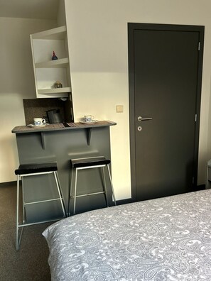 1 makuuhuone, vauvan matkasänky, ilmainen Wi-Fi, vuodevaatteet