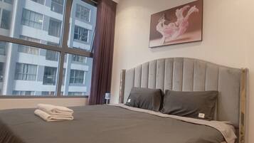 2 slaapkamers, een strijkplank/strijkijzer, wifi