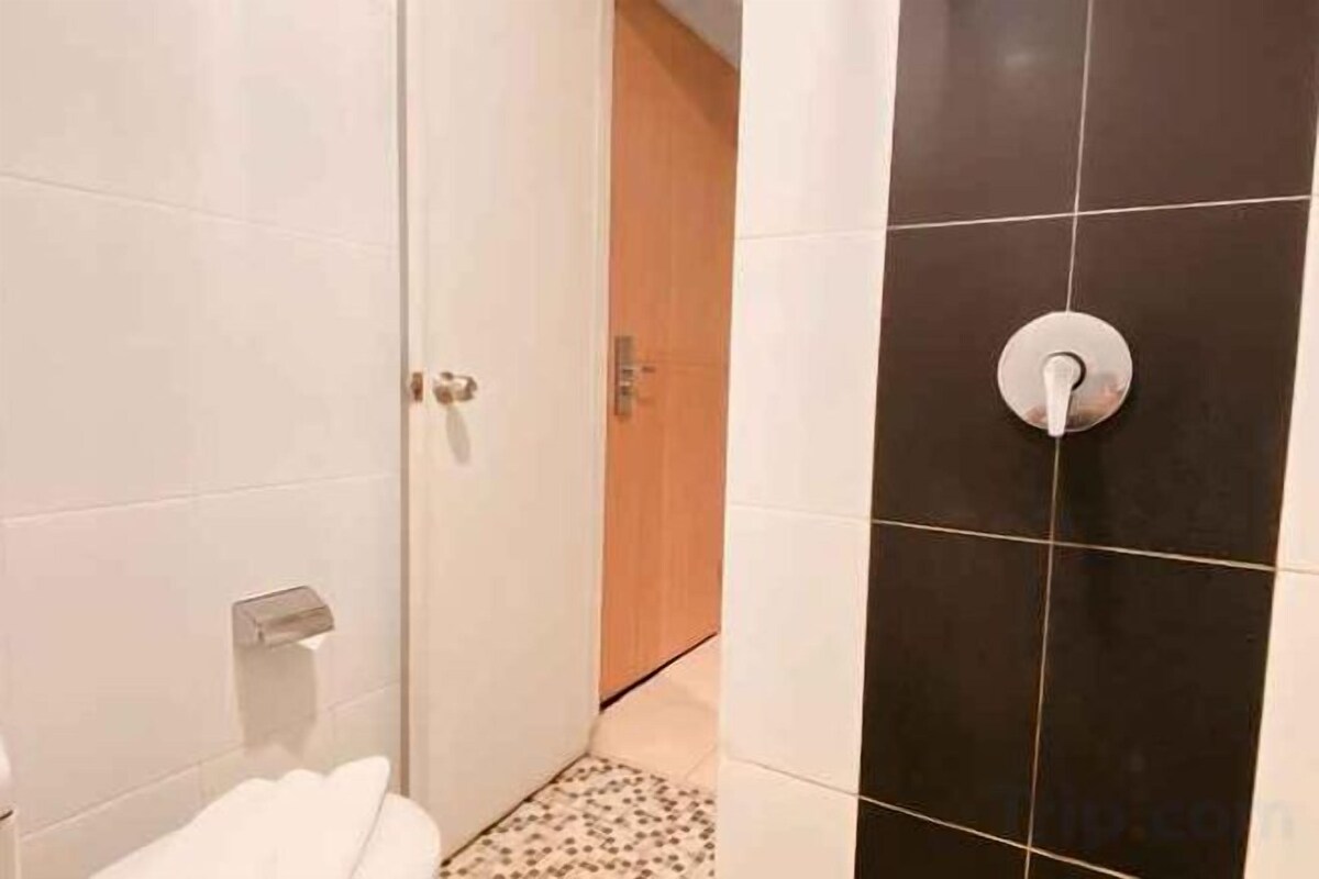 Bathroom | Shower, rainfall showerhead, hair dryer (on request), bidet