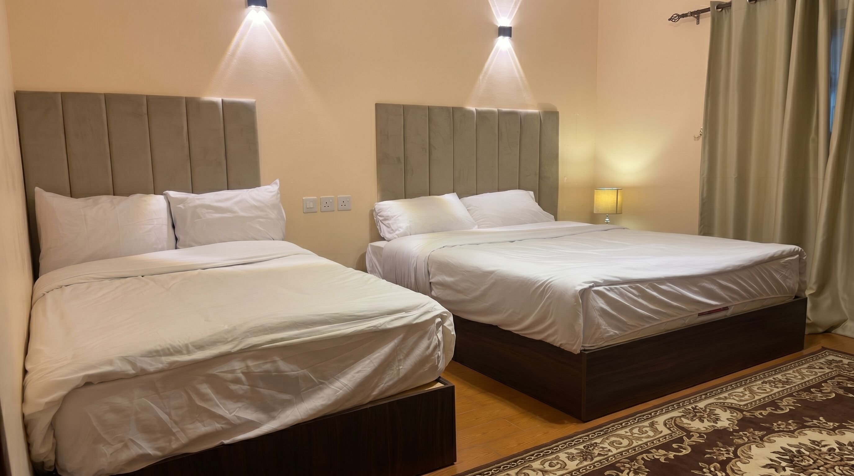 Premium bedding, minibar, blackout curtains, iron/ironing board