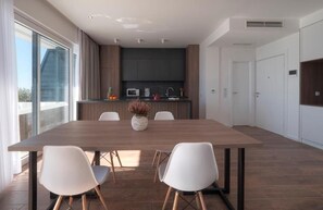 Dining room - Horizon Two Bedroom Penthouse Hot tub (Becici)