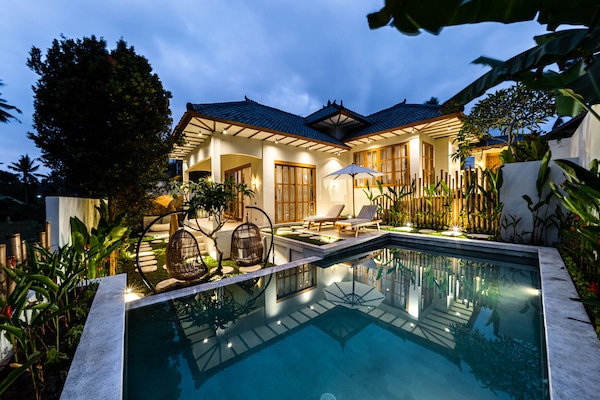 Front of property – evening/night