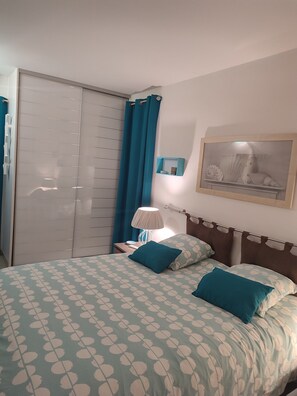 3 soverom, strykejern/-brett, reiseseng for barn og wi-fi (inkludert)