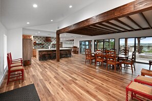 Dining - Guadalupe Bluff Mediterranean - Hot tub - Gorgeous views of the Guadalupe! (Kerrville)