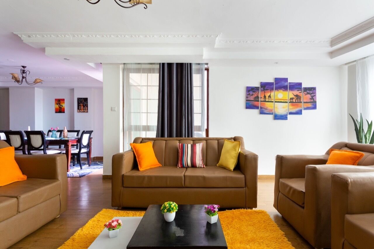 Apartamento conforto | Área de estar | Smart TV 24 polegadas com canais digitais